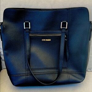 Steve Madden Black Tote Bag large 14 inches